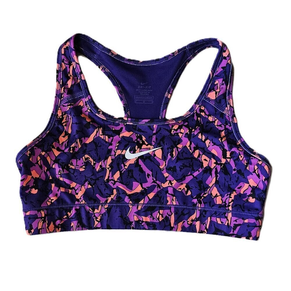 Nike Dri Fit victory racerback non-padded 80's gym compression sports bra
